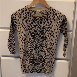 J Crew Leopard Print Sweater